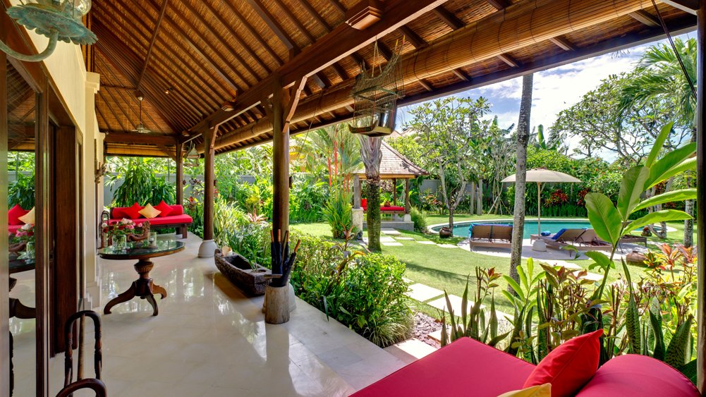 Villa Kakatua - Veranda for bedrooms 3 & 4